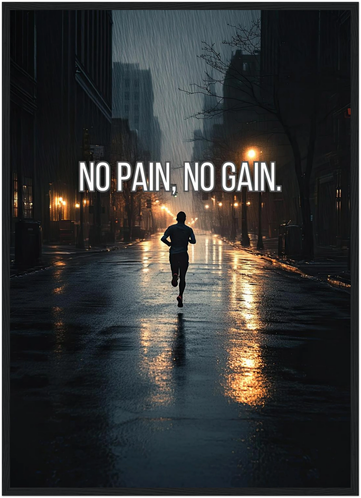 No pain, no gain.